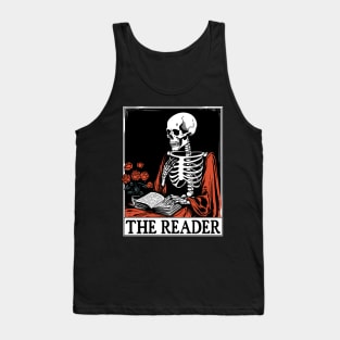 The Reader - Vintage Halloween Tarot Card Tank Top